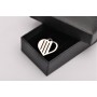 E0105-Pandantiv decupat argint 925 "Heart for engraving" 27x23mm 0.5mm