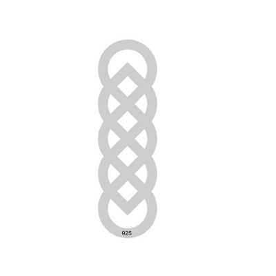 G0015 Link din argint celtic knot 30x10mm 0.33mm
