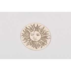 E0109-Link banut 16.5mm cu Soare si Luna gravate 0.33mm