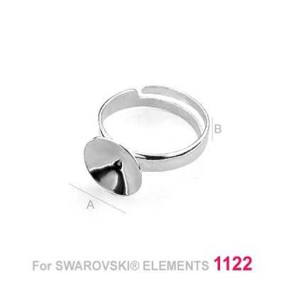 G0303-Baza inel pentru Swarovski Rivoli 11mm Reglabil