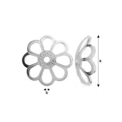 G0312-Capacel rotund filigranat 8mm argint 925