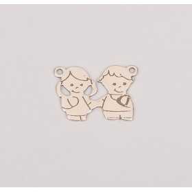 E0113-Link doua fetite 14 x 10 mm 0.5 mm-1 buc