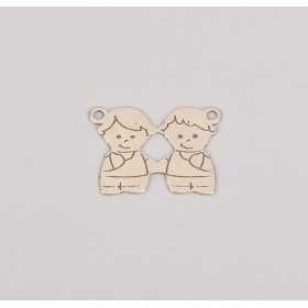 E0187-Link baiatel+fetita 14 x 10 mm 0.5 mm-1 buc