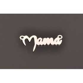 E0107-N-Decupaj "Mama" din argint 925 pentru link 27x13 mm-1 buc