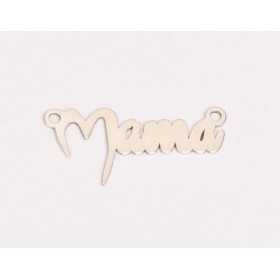 E0107-Decupaj "Mama" din argint 925 pentru link 27x13 mm-1 buc