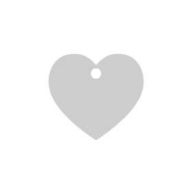 G0784-N-Charm inimioara argint 10x11mm 0.5mm