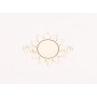E0070-G-Link soare din argint 925 21x15-0,4mm-1 buc