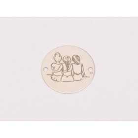 E0204-G-Link 3 surori Argint 925 diametru 16.5 mm / grosime 0.33 mm-1 buc