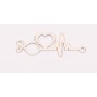 E0216-N-Link Stetoscop/Inima/Puls Argint 925 dimensiuni 29x11x0.6mm