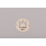 E0135-G-Link rotund din argint 925 diametru 22mm decupat parinti si copil plus text