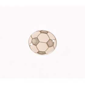E0232-G-Decupaj link Minge fotbal din argint 925 12mmx0.33mm - 1 bucata