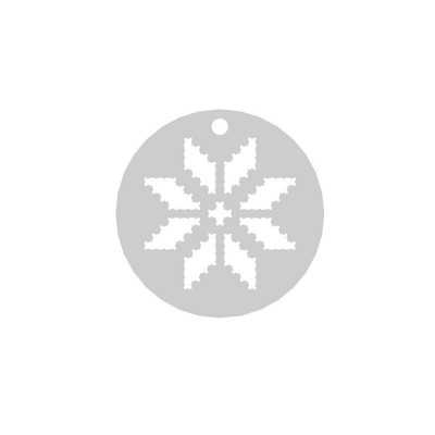 E0240 N Charm banut argint motive traditionale romanesti 16.5mm 0.33mm