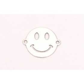E0243-N-Link Smiley Face din Argint 925 dimensiuni 11x9x0.33mm-1buc