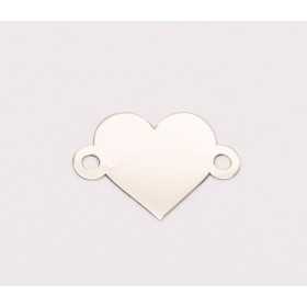 E0245-N-Link inima decupata din Ag 925 dimensiuni 17x23x0.4mm-1buc