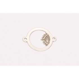 E0250-G-Link decupat "Sun" din Ag 925 19x15x0.5mm-1buc