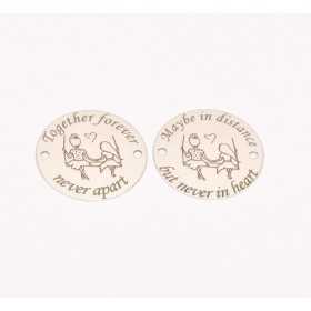 E0272-G-Link Set "Never apart" Argint 925 diametru 16.5 mm(0.33mm)-2 buc