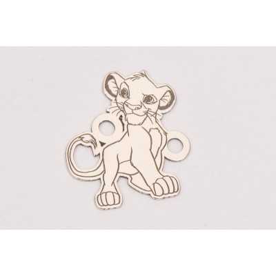 E0276-G-Link "Simba" din Argint 925 16x14x0.4mm-1 buc