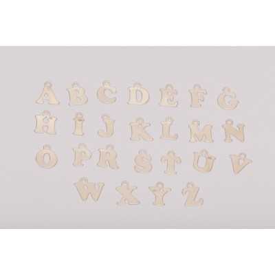 E0277-N-Pandant litera din argint 925 11mm 0.5mm