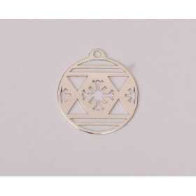 E0286-N-Charm Glob Snowflake 16.5mm 0.4mm 1 buc