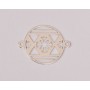 E0287-N-Link Glob Snowflake 16.5mm 0.4mm 1 buc