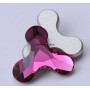 P1843-SWAROVSKI ELEMENTS 2708 Fuchsia 8x8.7mm 1 buc