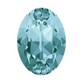 0267-SWAROVSKI ELEMENTS 4120 Light Turquoise Foiled 8x6mm-1buc