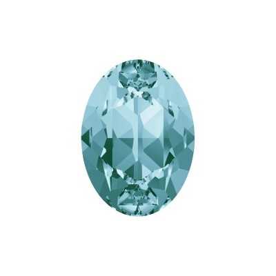 0267-SWAROVSKI ELEMENTS 4120 Light Turquoise Foiled 8x6mm-1buc