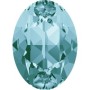 0267-SWAROVSKI ELEMENTS 4120 Light Turquoise Foiled 8x6mm-1buc