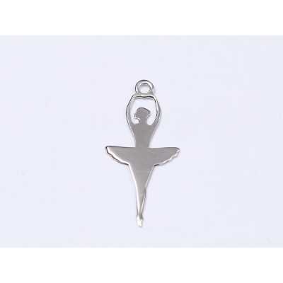 E0320 N Charm din argint 925 balerina 24x11mm 0.6mm