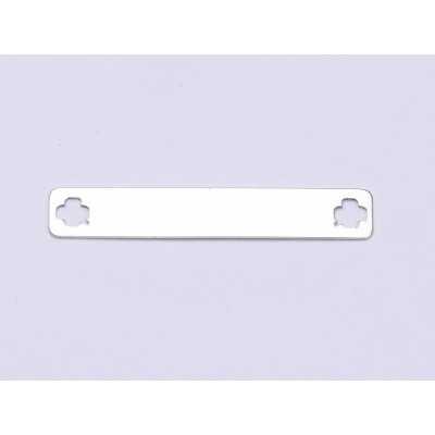 E0338 N Link din argint cu trifoi 30x5mm 0.4mm 1 buc