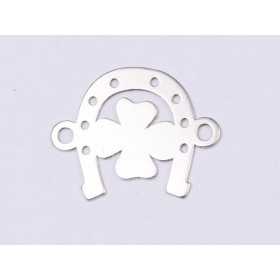E0369 N LInk martisor din argint potcoava cu trifoi 12x12mm 0.5mm E0369 N LInk martisor din argint potcoava cu trifoi 12x12mm 0.33mm