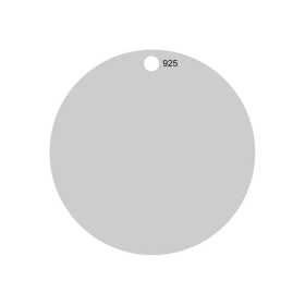 G0053 Charm banut argint cu o gaura 22mm 0.50mm fara za 1 buc