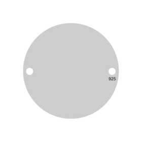 G0909-Link banut din argint 14.5mm grosime 0.5mm fara za