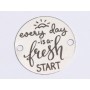 E0403 G Link din argint Every day is a fresh start 16.5mm 0.33mm