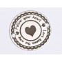 E0405 G Link din argint Follow your heart 16.5mm 0.33mm