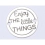 E0417 G Link din argint Enjoy the little things 16.5mm 0.33mm