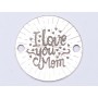 E0420 G Link din argint I love you mom 16.5mm 0.33mm