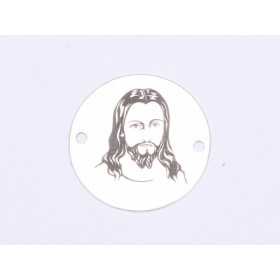 E0428 GS Link din argint Isus ver2 16.5mm 0.33mm