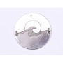 E0066 G Charm din argint soare si valuri 22mm 0.4mm