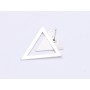E0077 N Cercei 2 triunghiuri din argint 925 16.5x14.5 0.5mm