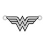 E0478 G Link din argint 925 simbol Wonder Woman 24x10mm 0.5mm