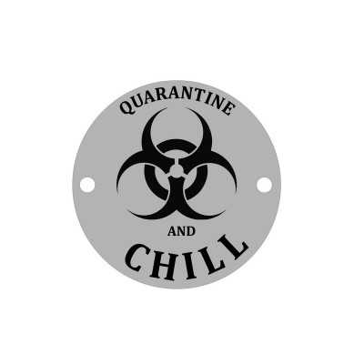 E0490 GS Link din argint de sezon Quarantine and Chill 16.5mm 0.33mm