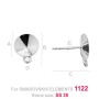 0944-SWAROVSKI ELEMENTS Settings Pendant Oval 10x8mm argintiu