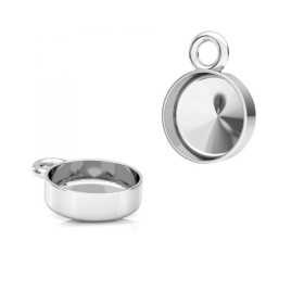 G0301-Baza simpla pandant platou rotund 7mm cu bordura-1 buc G0301-Baza simpla pandant platou rotund 7mm cu bordura-1 buc