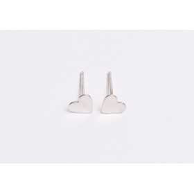 E0502 N Cercel din argint 925 inimioara 6x7mm 0.5mm