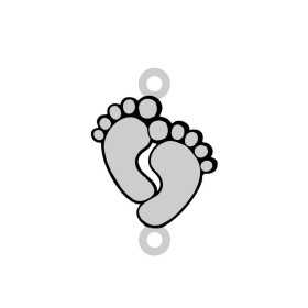 E0516 G Link din argint 925 picioruse 16x24mm 0.5mm 1 buc