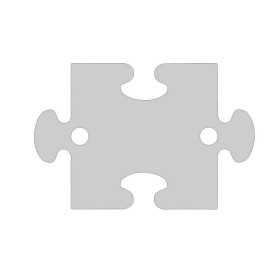 E0533 N Link din argint 925 puzzle 16x11 mm 0.5 mm 1 buc