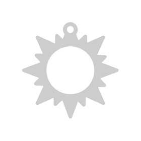 E0548 N Pandant soare 16mm 0.5mm 1 buc