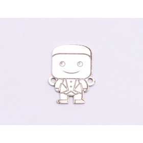 E0561 G Link lego superhero Jocker 14x11mm 0.5mm 1 buc