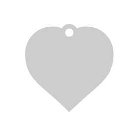 E0566 N Inimioara plina din argint 12x12mm 0.5mm 1 buc